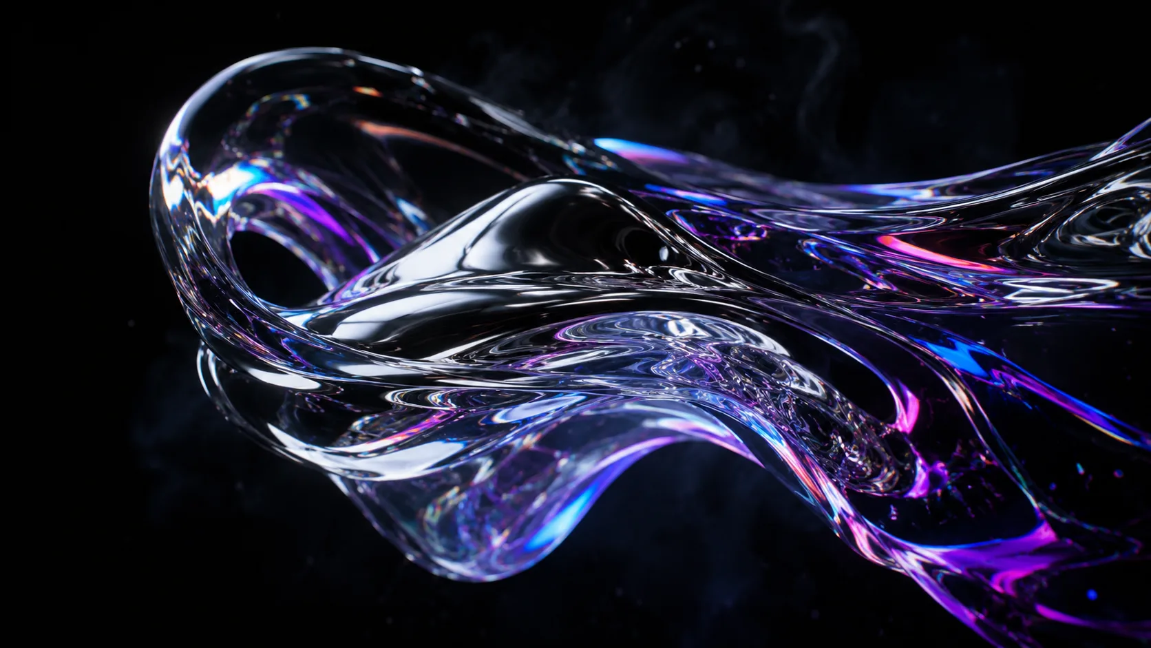 Escultura de vidrio líquido